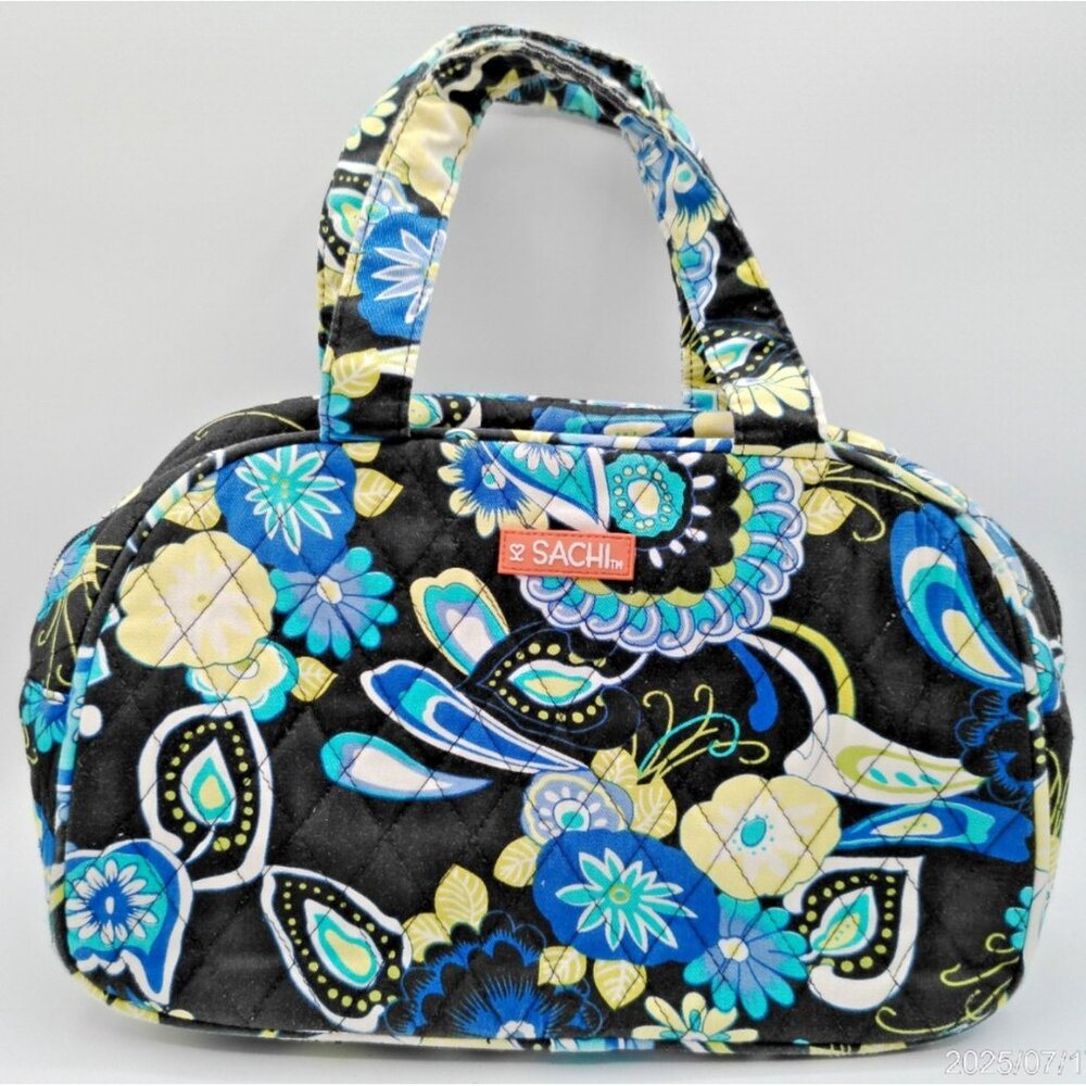 Sachi Insulated Lunch Bag Bright Multicolor Paisley Floral Work School Picnic